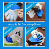 True Touch Magic Pet Shedding Cat Horse Dog Grooming Glove Comb