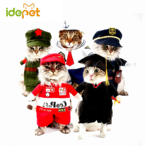 Funny Cat Costume Pet Clothes 7 Costumes